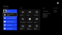 Account settings in Xbox One.