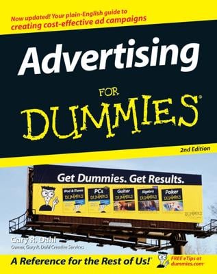 Advertising For Dummies book cover