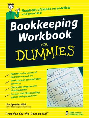 Bookkeeping Workbook For Dummies book cover