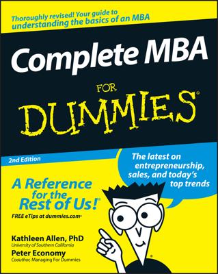 Complete MBA For Dummies book cover