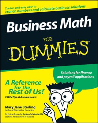 Business Math For Dummies book cover