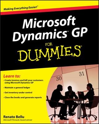 Microsoft Dynamics GP For Dummies book cover
