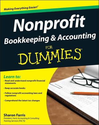 Nonprofit Bookkeeping and Accounting For Dummies book cover