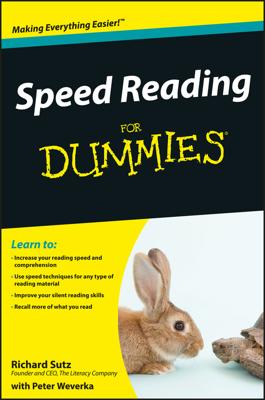 Speed Reading For Dummies book cover
