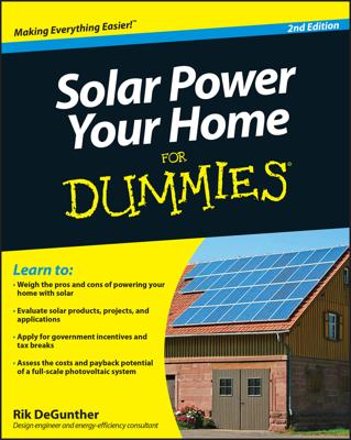 Solar Power Your Home For Dummies book cover