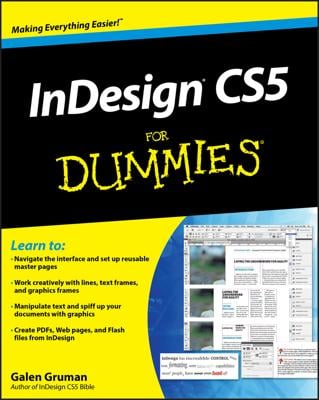 InDesign CS5 For Dummies book cover