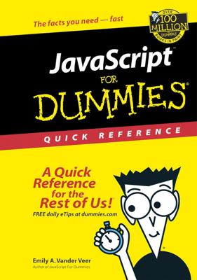 JavaScript For Dummies Quick Reference book cover
