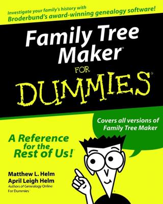 Family Tree Maker For Dummies book cover