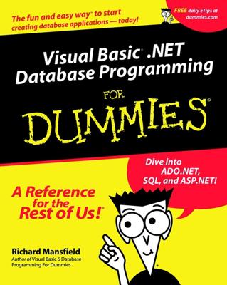 Visual Basic .NET Database Programming For Dummies book cover