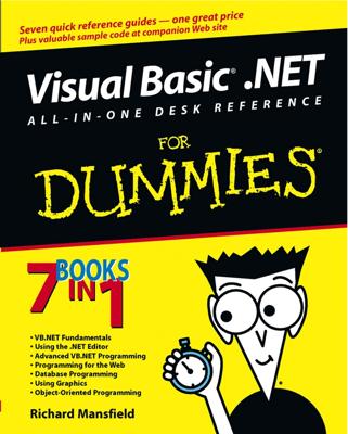 Visual Basic .NET All-In-One Desk Reference For Dummies book cover