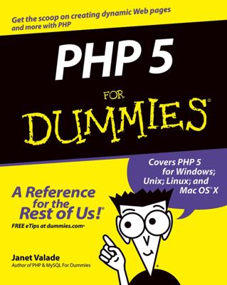 PHP 5 For Dummies book cover