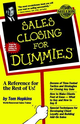 Sales Closing For Dummies book cover