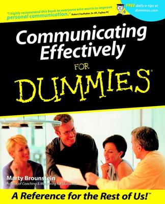 Communicating Effectively For Dummies book cover