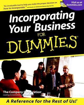 Incorporating Your Business For Dummies book cover