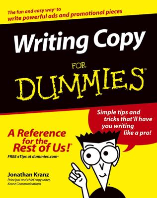 Writing Copy For Dummies book cover