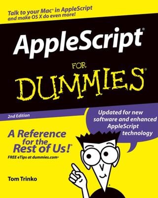 AppleScript For Dummies book cover