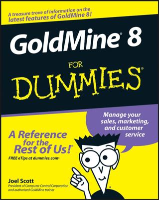 GoldMine 8 For Dummies book cover