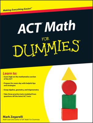 ACT Math For Dummies book cover