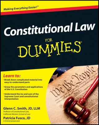 Constitutional Law For Dummies book cover