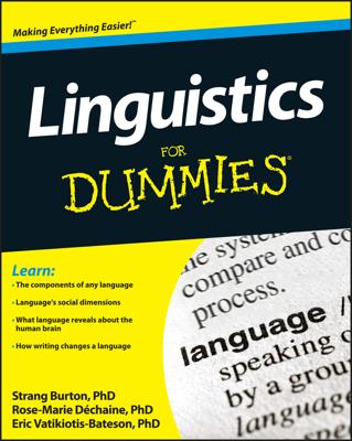 Linguistics For Dummies book cover