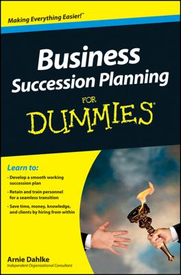 Business Succession Planning For Dummies book cover