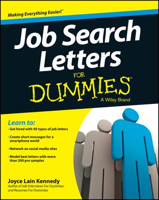 Job Search Letters For Dummies book cover