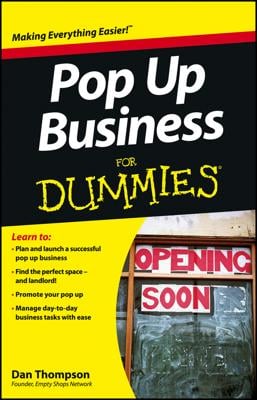 Pop-Up Business For Dummies book cover