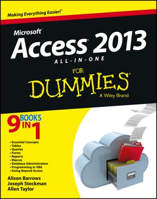 Access 2013 All-in-One For Dummies book cover