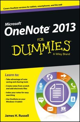 OneNote 2013 For Dummies book cover