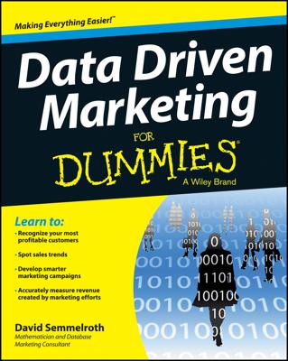 Data Driven Marketing For Dummies book cover