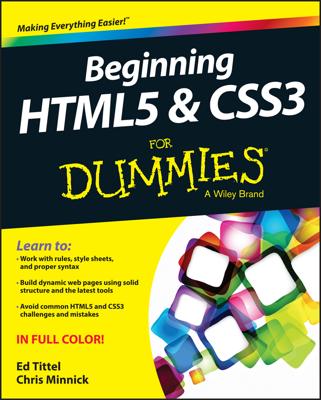 Beginning HTML5 and CSS3 For Dummies book cover