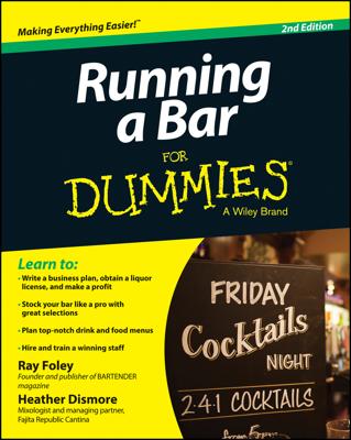 Running a Bar For Dummies book cover