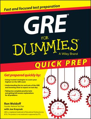 GRE For Dummies Quick Prep book cover