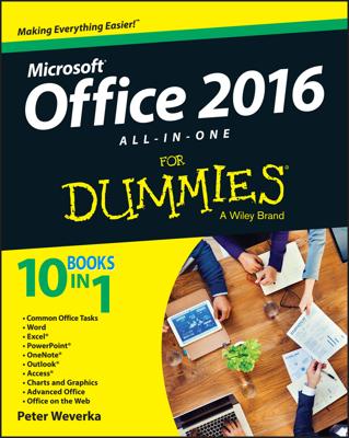 Office 2016 All-in-One For Dummies book cover