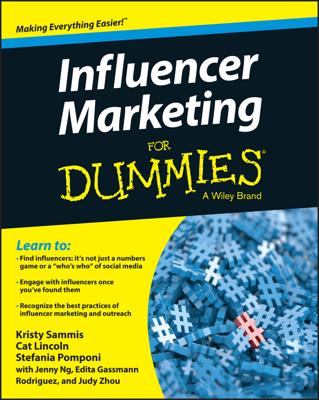 Influencer Marketing For Dummies book cover