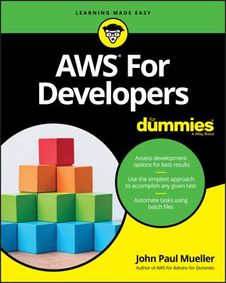 AWS For Developers For Dummies book cover