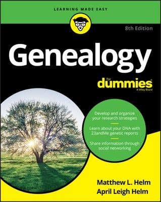 Genealogy For Dummies book cover