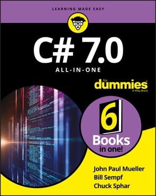 C# 7.0 All-in-One For Dummies book cover