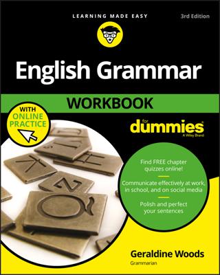 English Grammar Workbook For Dummies with Online Practice book cover