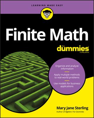 Finite Math For Dummies book cover