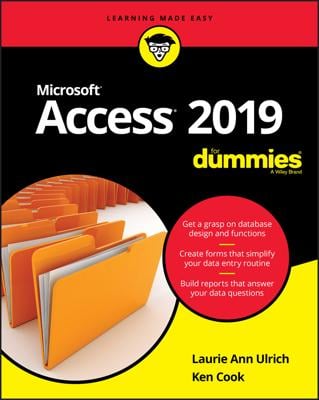 Access 2019 For Dummies book cover