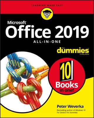 Office 2019 All-in-One For Dummies book cover