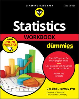 Statistics Workbook For Dummies with Online Practice book cover