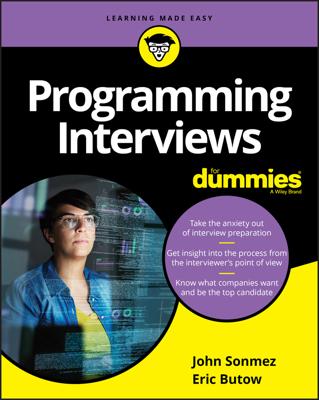 Programming Interviews For Dummies book cover