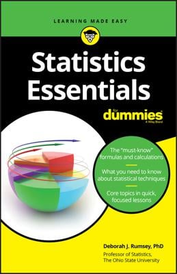 Statistics Essentials For Dummies book cover