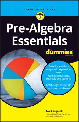 Pre-Algebra Essentials For Dummies book cover
