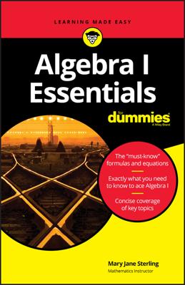Algebra I Essentials For Dummies book cover