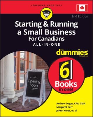 Starting & Running a Small Business For Canadians All-in-One For Dummies book cover