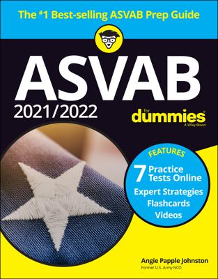 ASVAB 2021/2022 For Dummies book cover