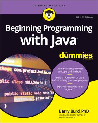 Beginning Programming with Java For Dummies book cover